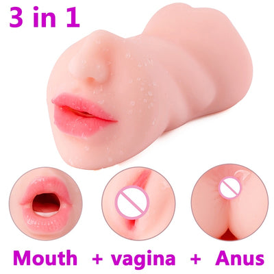 Vagina Sex Toys for Men Realistic Silicone Pocket Pussy Real Sex Virgin Cup Sex Shop Fake Erotic Adult Toy Male Masturbator
