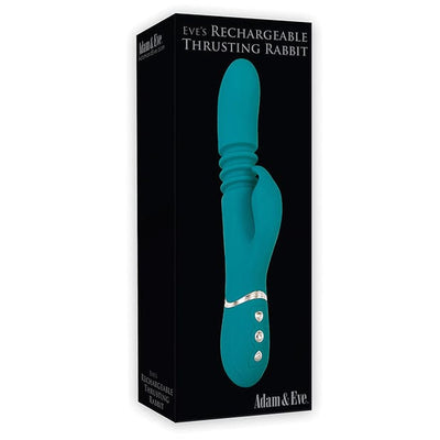 Adam & Eve - Eve's Rechargeable Thrusting Rabbit Vibrator (Green)