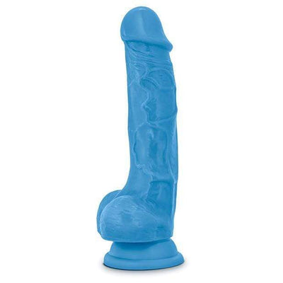 Blush Novelties - Neo Dual Density Realistic Cock with Balls 7.5" (Blue)