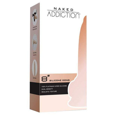 BMS - Naked Addiction Silicone Dong 8" (Beige)