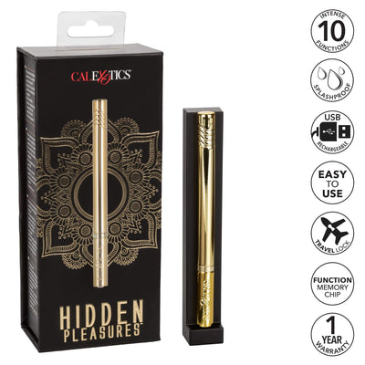 California Exotics - Hidden Pleasures Discreet Pen Vibrator (Gold)