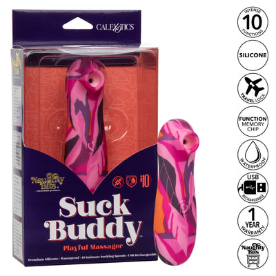 California Exotics - Naughty Bits Suck Buddy Playful Massager Clitoral Air Stimulator (Multi Colour)