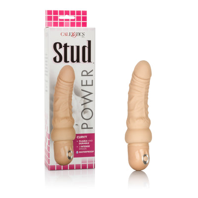 California Exotics - Power Stud Waterproof Curvy Vibrator (Beige)