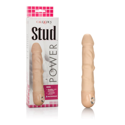 California Exotics - Power Stud Waterproof Rod Dildo Vibrator (Beige)