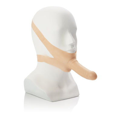 California Exotics - The Accommodator Latex Dong Penetrator (Beige)
