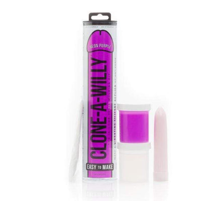 Clone A Willy - Glow in the Dark Vibrating Penis Molding Kit (Neon Purple)