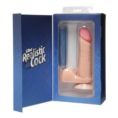 Doc Johnson - The Realistic Ultraskyn Cock with Balls 6" (Beige)