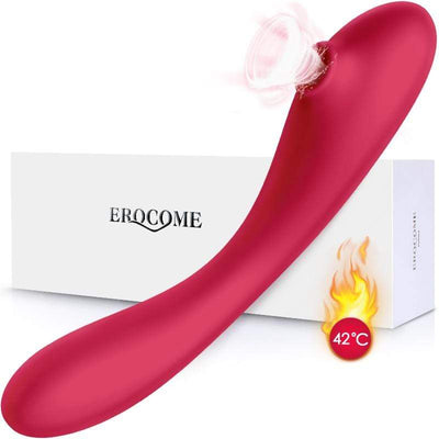 Erocome - Andromeda Flexible Vibrating Clitoral Air Stimulator Massager (Red)