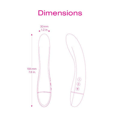 Intimina - Raya Personal Massager G Spot Vibrator (Pink)