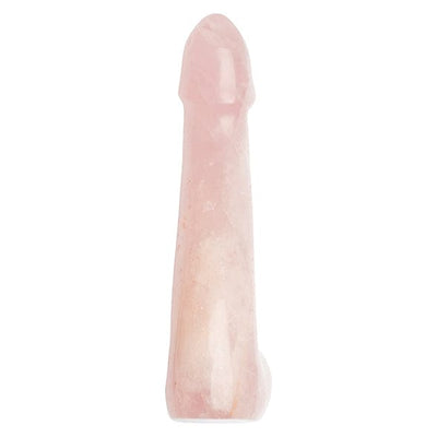 La Gemmes - Penis Rose Quartz Gemstone Dildo (Pink)