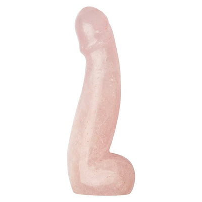 La Gemmes - Penis Rose Quartz Gemstone Dildo (Pink)
