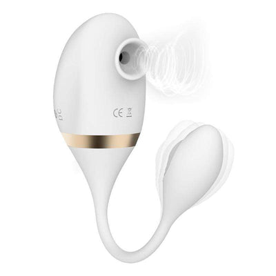 MyToys - My Secret Egg and Clitoral Air Stimulator (White)
