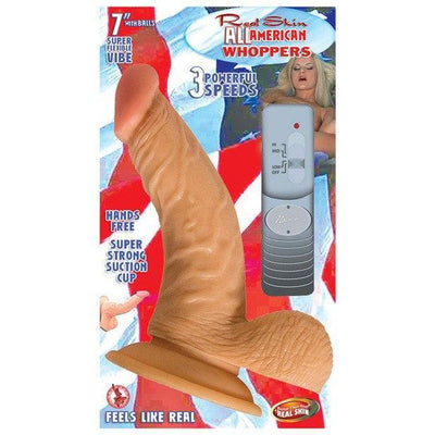 Nasstoys - Real Skin All American Whoppers Curved 7" with Balls (Beige)