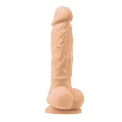 NS Novelties - Colours Pleasures Silicone Vibrating Dildo with Balls 5" (Beige)