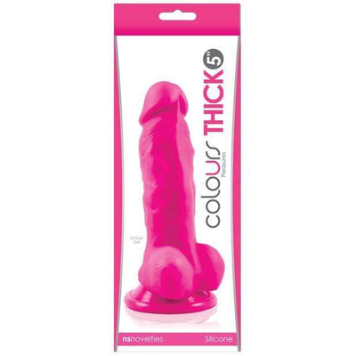 NS Novelties - Colours Pleasures Thick Realistic Dildo 5" (Pink)