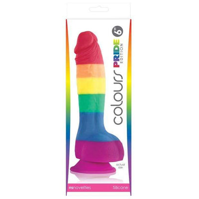 NS Novelties - Colours Pride Edition Silicone Dildo with Suction Cup 6" (Multi Colour)