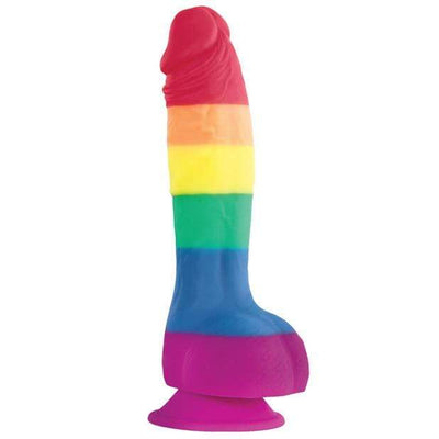 NS Novelties - Colours Pride Edition Silicone Dildo with Suction Cup 6" (Multi Colour)