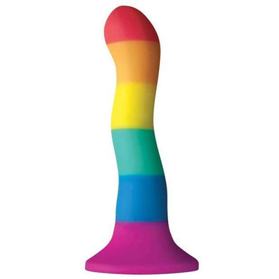 NS Novelties - Colours Pride Edition Silicone Wave Dildo 6" (Multi Colour)