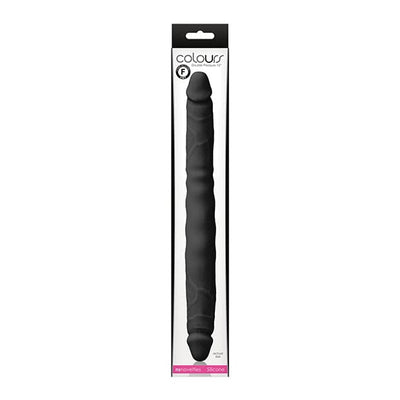 NS Novelties - Colours Silicone Double Pleasures Dildo 16" (Black)
