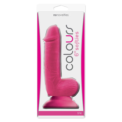 NS Novelties - Colours Softies Dildo 6" (Pink)