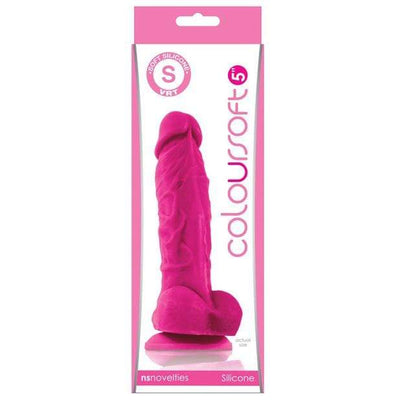 NS Novelties - ColourSoft Silicone Soft Dildo 5" (Pink)