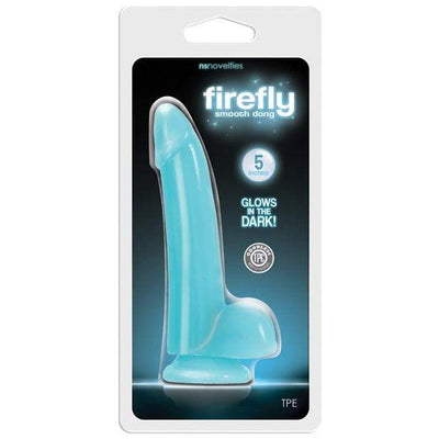 NS Novelties - Firefly Smooth Glowing Dong 5" (Blue)