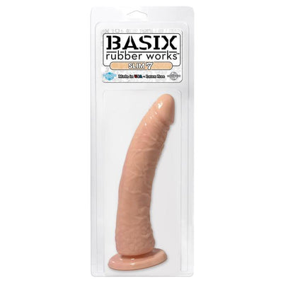 Pipedream - Basix Slim Dildo 7" (Flesh)