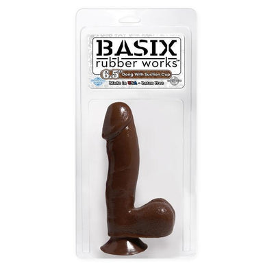 Pipedream - Basix Suction Cup Dong 6.5" (Brown)
