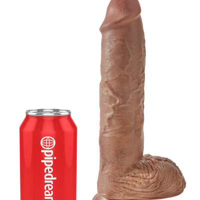 Pipedream - King Cock 10" Cock with Balls (Brown)