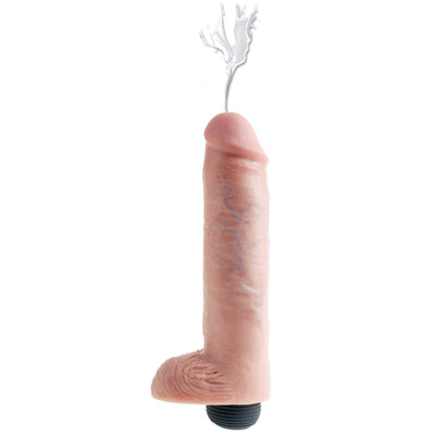 Pipedream - King Cock 10" Squirting Cock with Balls (Beige)