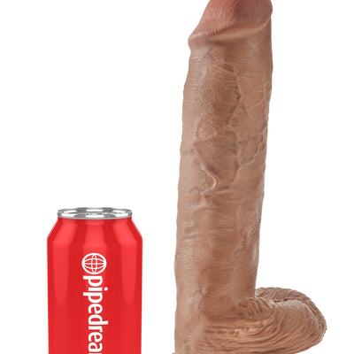 Pipedream - King Cock 11" Cock with Balls (Brown)