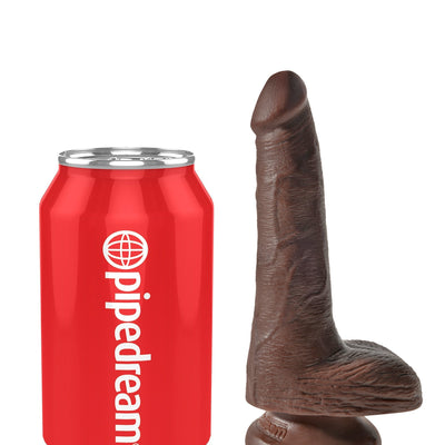 Pipedream - King Cock 6" Cock with Balls (Dark Brown)