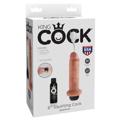 Pipedream - King Cock 6" Squirting Cock (Beige)