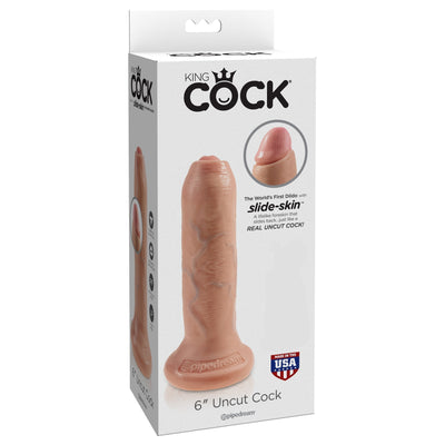 Pipedream - King Cock 6" Uncut Cock (Beige)