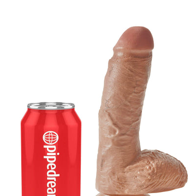 Pipedream - King Cock 8" Cock with Balls (Brown)