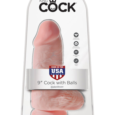 Pipedream - King Cock Chubby Cock with Balls (Beige)