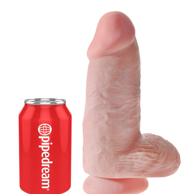 Pipedream - King Cock Chubby Cock with Balls (Beige)