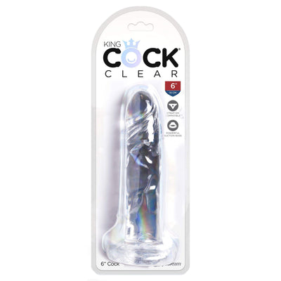Pipedream - King Cock Clear Cock Dildo 6" (Clear)