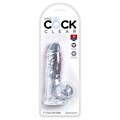 Pipedream - King Cock Clear Cock with Balls 5" (Clear)
