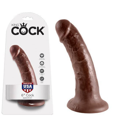 Pipedream - King Cock Dildo 6" (Brown)
