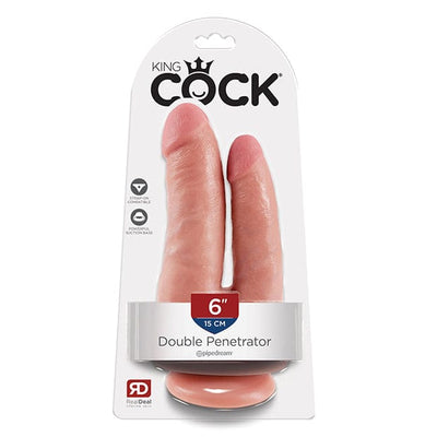 Pipedream - King Cock Double Penetrator Dildo (Flesh)