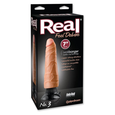 Pipedream - Real Feel Deluxe No. 3 Vibrating Dildo 7" (Flesh)