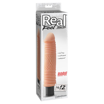 Pipedream - Real Feel No. 12 Vibrating Dildo (Beige)
