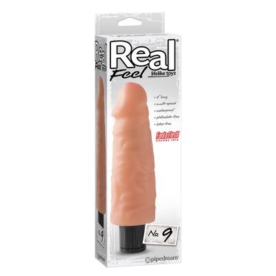 Pipedream - Real Feel No. 9 Vibrating Dildo (Beige)