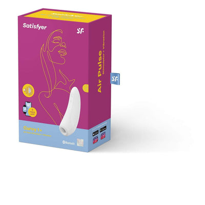 Satisfyer - Curvy 1+ App-Controlled Clitoral Air Stimulator Vibrator (White)