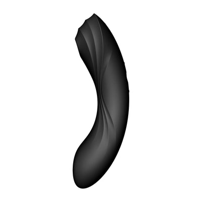 Satisfyer - Curvy Trinity 4 Insertable G-Spot Clitoral Air Stimulator Vibrator (Black)