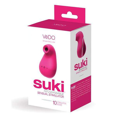 VeDO - Suki Rechargeable Sensual Vibrating Clitoral Air Stimulator (Foxy Pink)